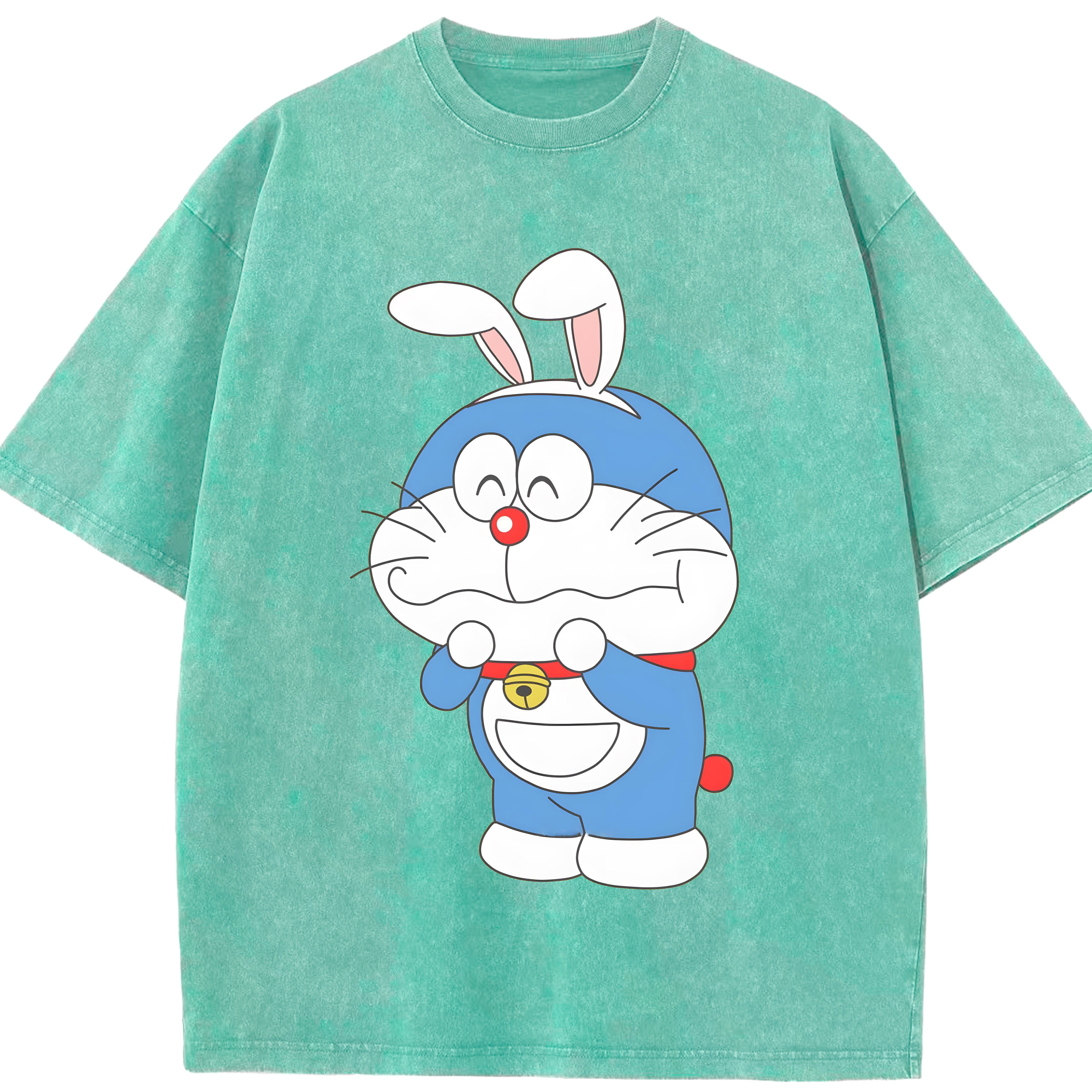 （画像用） ドラえもん Doraemon 綿100% ヴィンテージ風 半袖Tシャツ（フロントプリント）